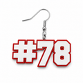 Personalized Number Earrings