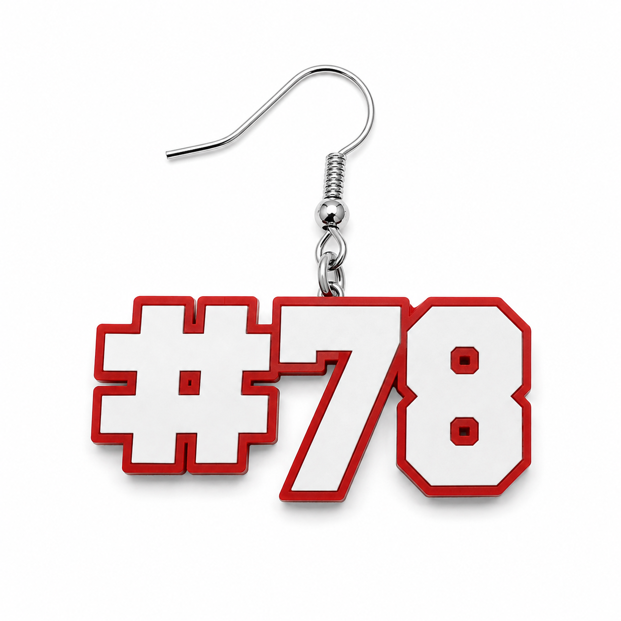 Personalized Number Earrings