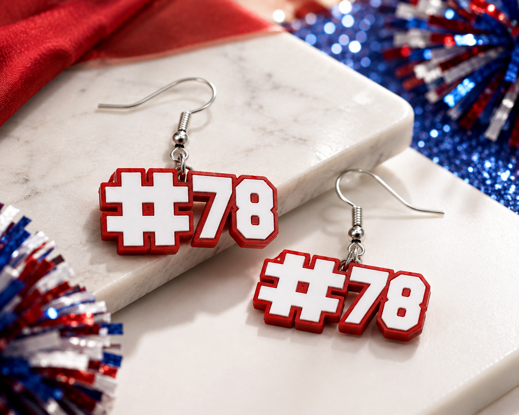 Personalized Number Earrings