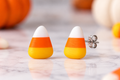 Halloween Candy Corn Stud Earrings