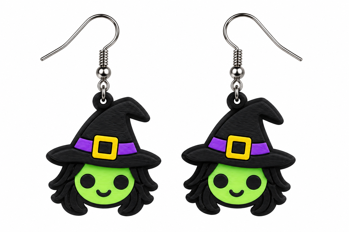 Halloween Doodle Buddy Earrings - Winnie