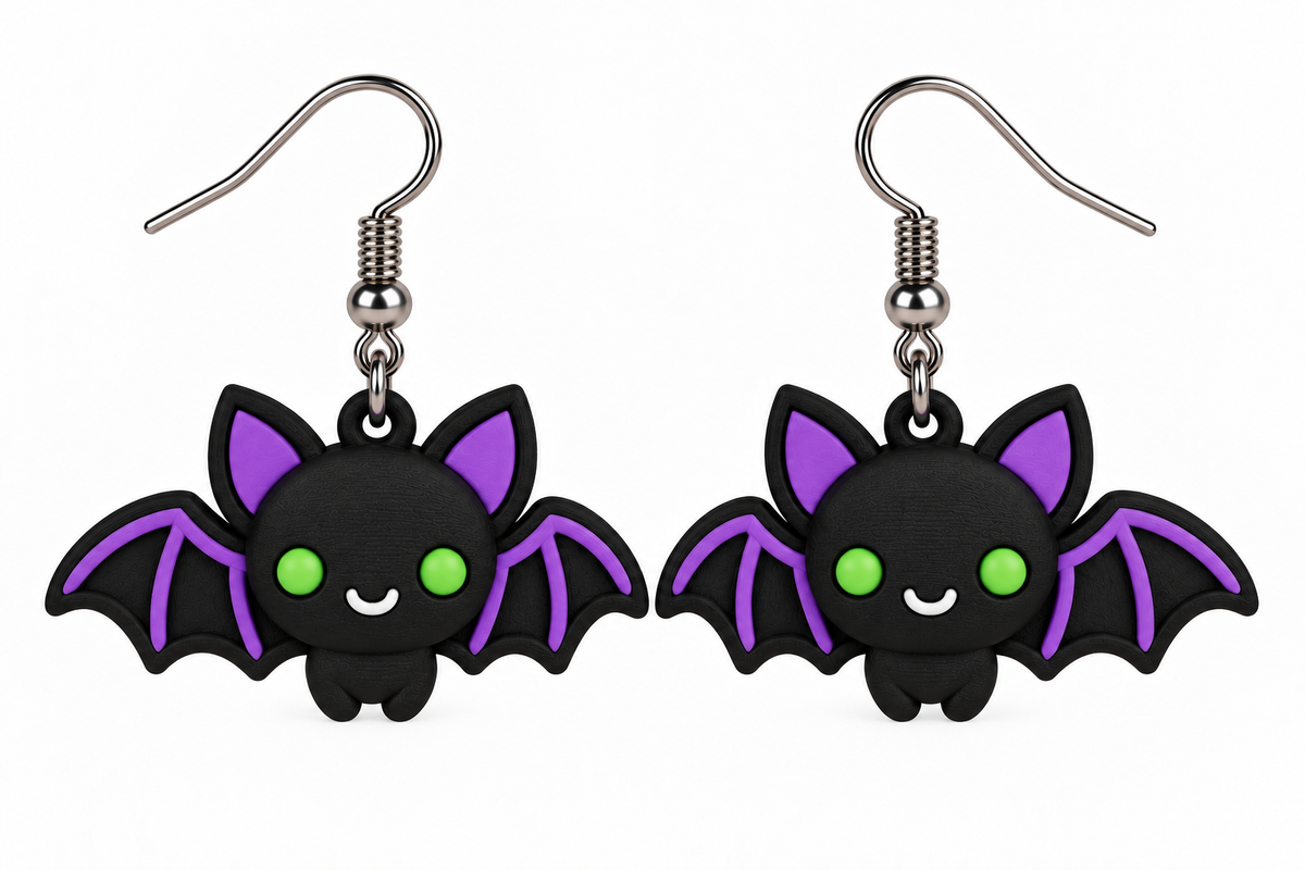 Halloween Doodle Buddy Earrings - Flapjack