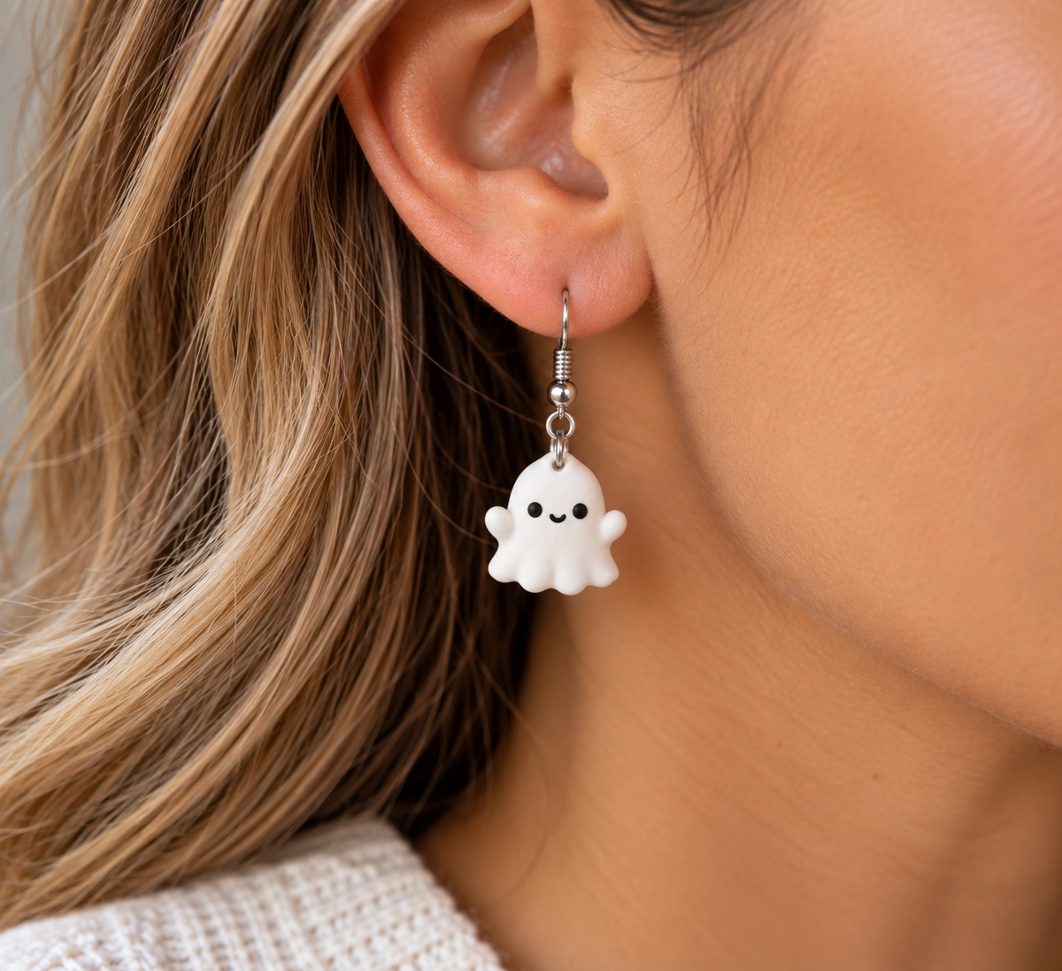 Halloween Doodle Buddy Earrings - Gus