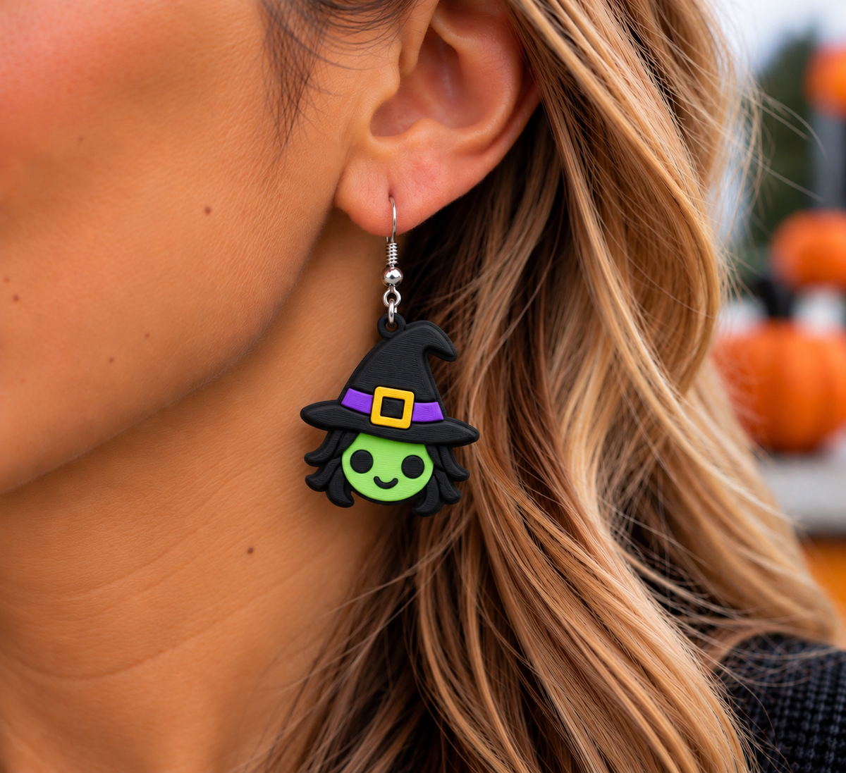Halloween Doodle Buddy Earrings - Winnie