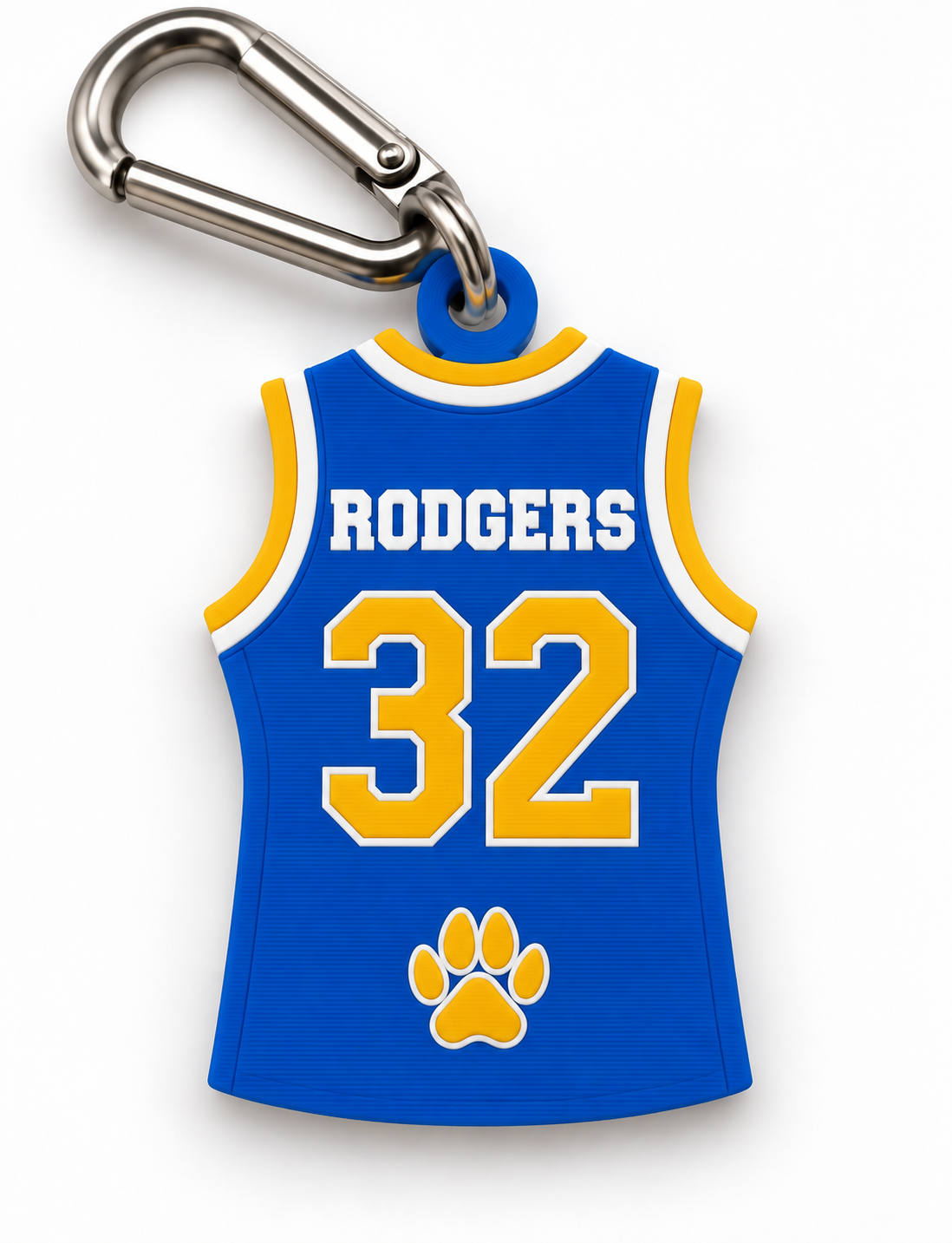 Personalized Valley View Cougars Basketball Jersey Bag Tag