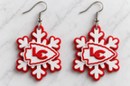 Kids Go Shopping - Arrowhead Snowflake Earrings