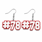Personalized Number Earrings