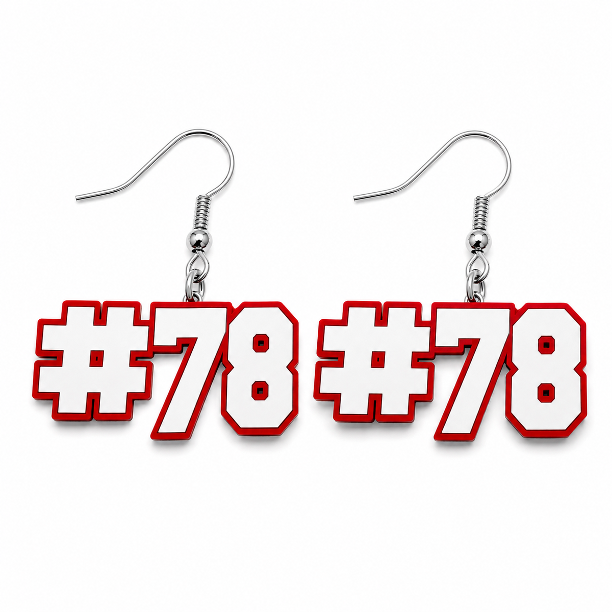 Personalized Number Earrings