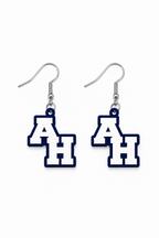 Abington Heights AH Dangle Earrings — white background