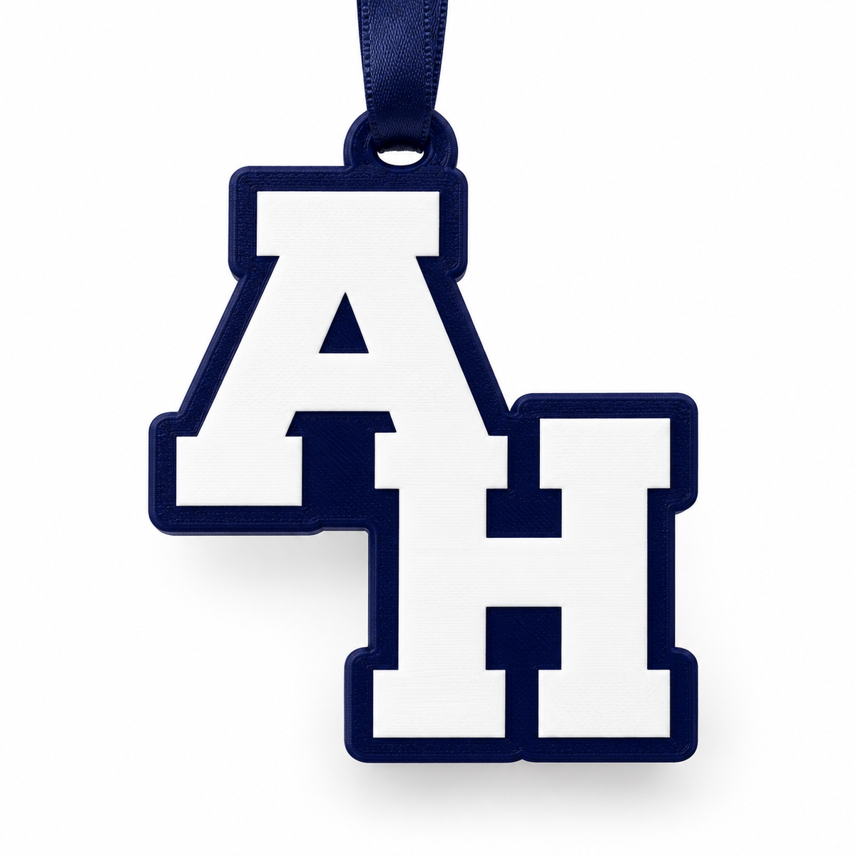 Abington Heights AH Ornament — white background