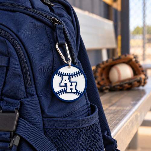 Abington Heights Baseball Bag Tag — lifestyle