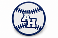 Abington Heights Baseball Shoe Charm — white background