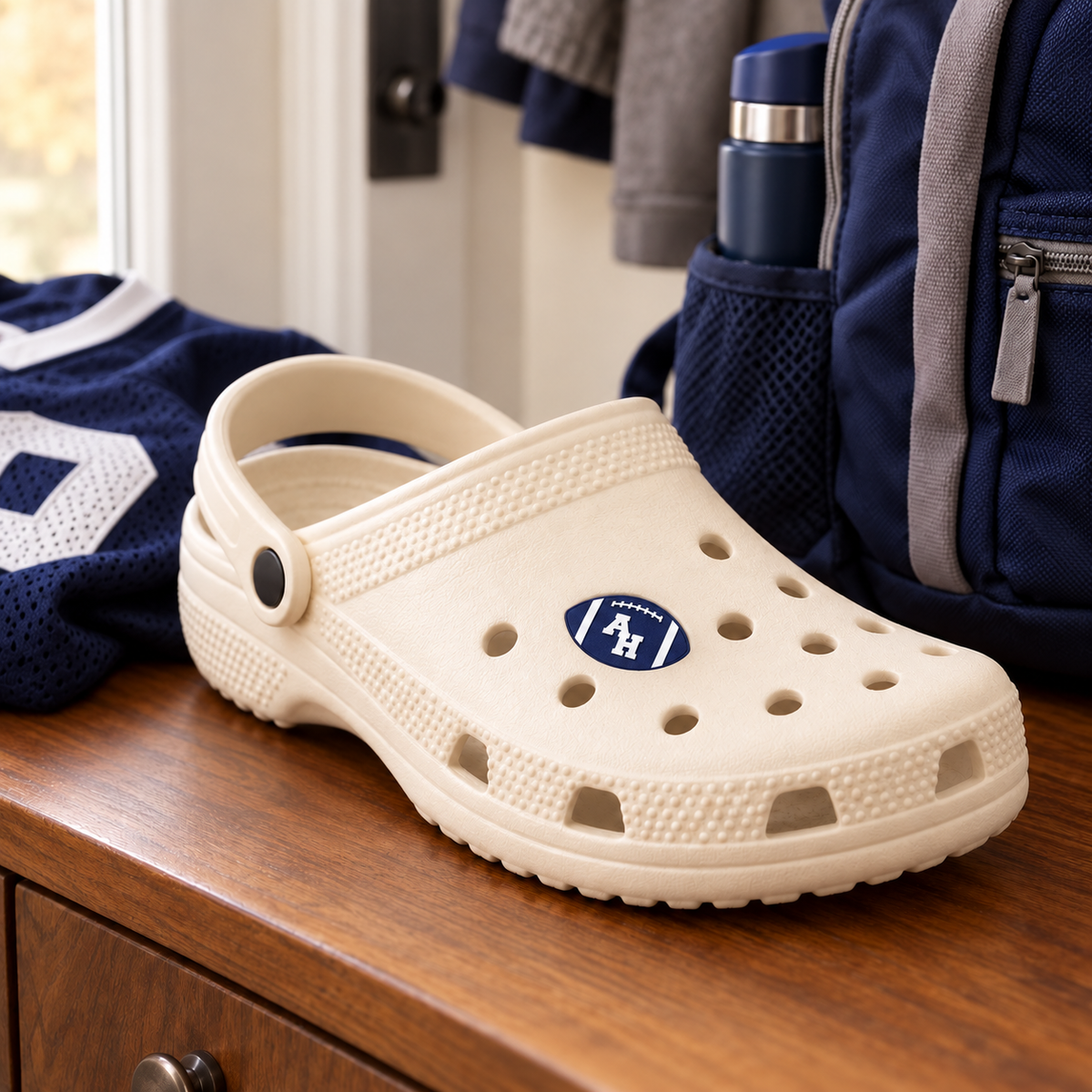 Abington Heights Football Shoe Charm — lifestyle