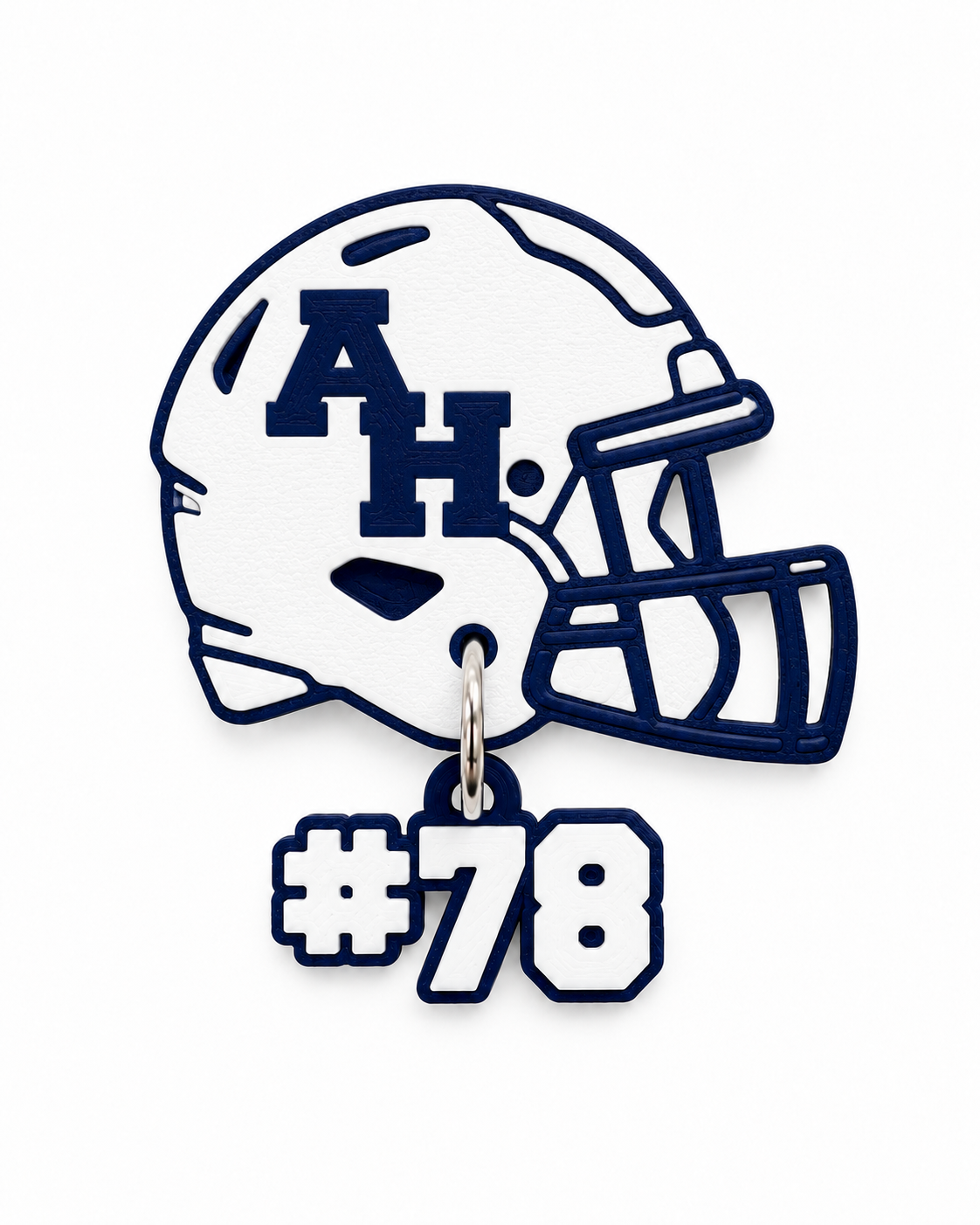 Abington Heights Personalized Football Helmet Pin — white background