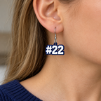 Abington Heights Personalized Number Earrings — lifestyle