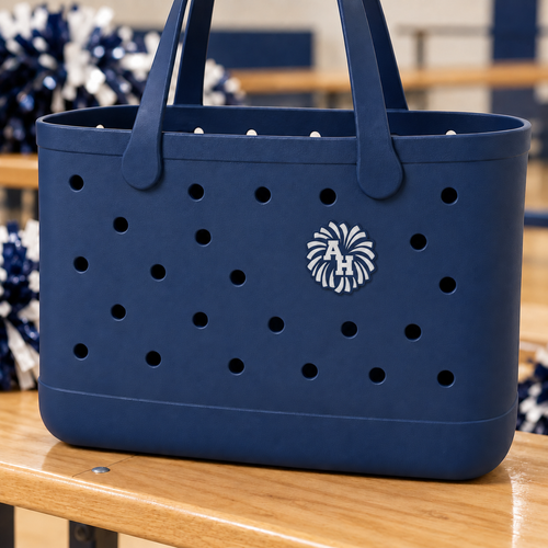Abington Heights Pom Pom Bag Charm — lifestyle
