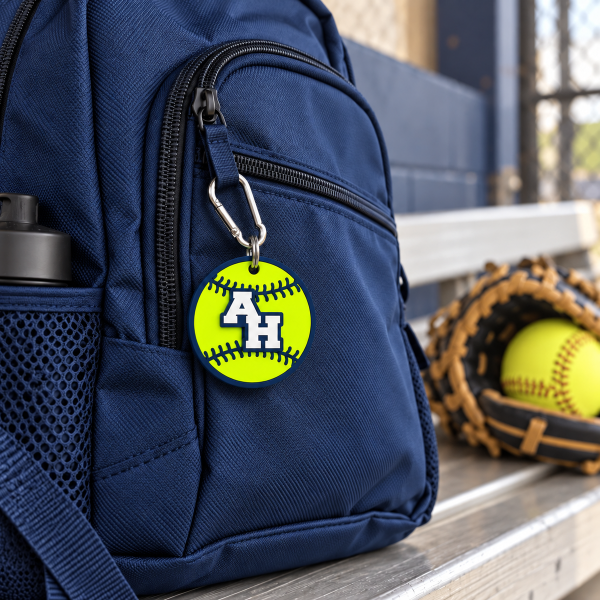 Abington Heights Softball Bag Tag — lifestyle