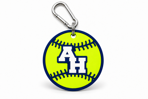 Abington Heights Softball Bag Tag — white background