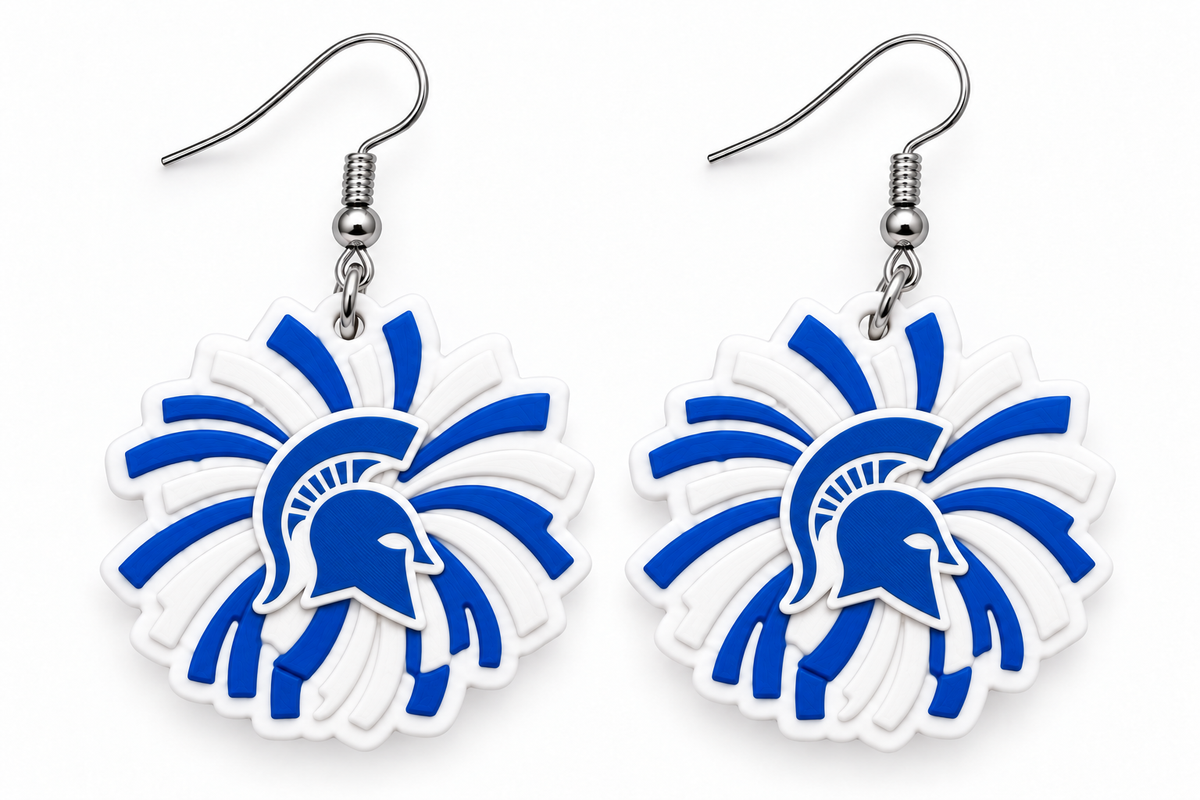 Mid Valley Cheer Pom Pom Earrings