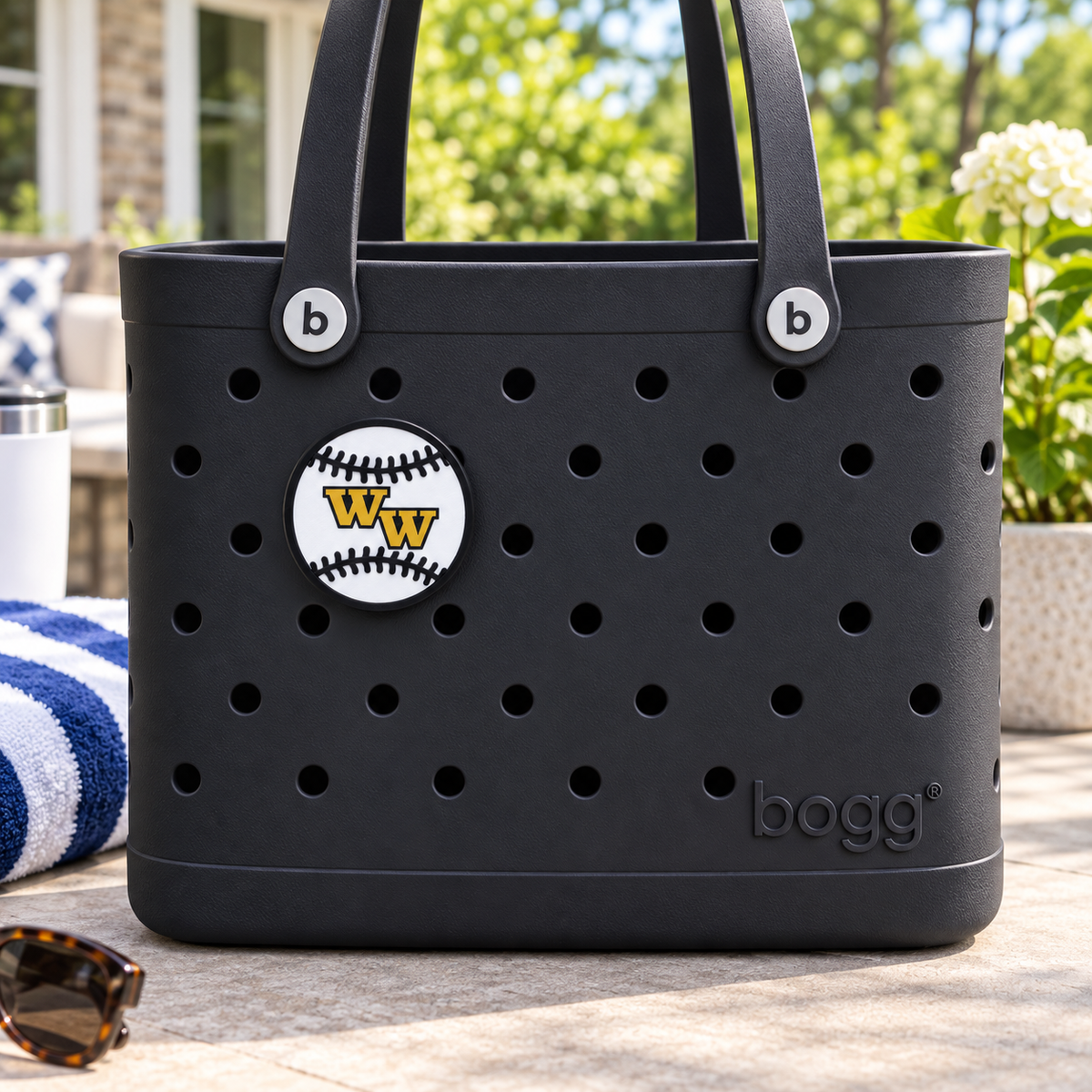Western Wayne Baseball Bag Charm