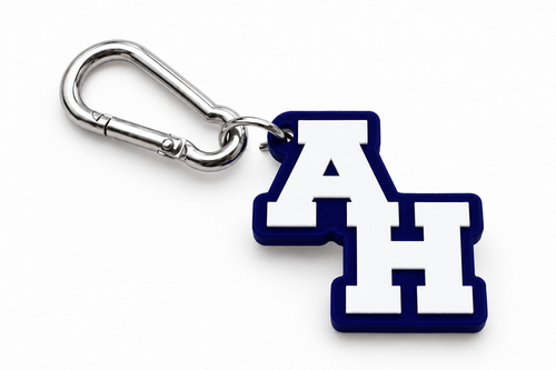 Abington Heights AH Keychain — white background