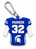Mid Valley Personalized Football Jersey Bag Tag — white background