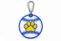 Valley View Baseball Bag Tag — white background