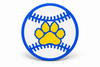 Valley View Baseball Shoe Charm — white background