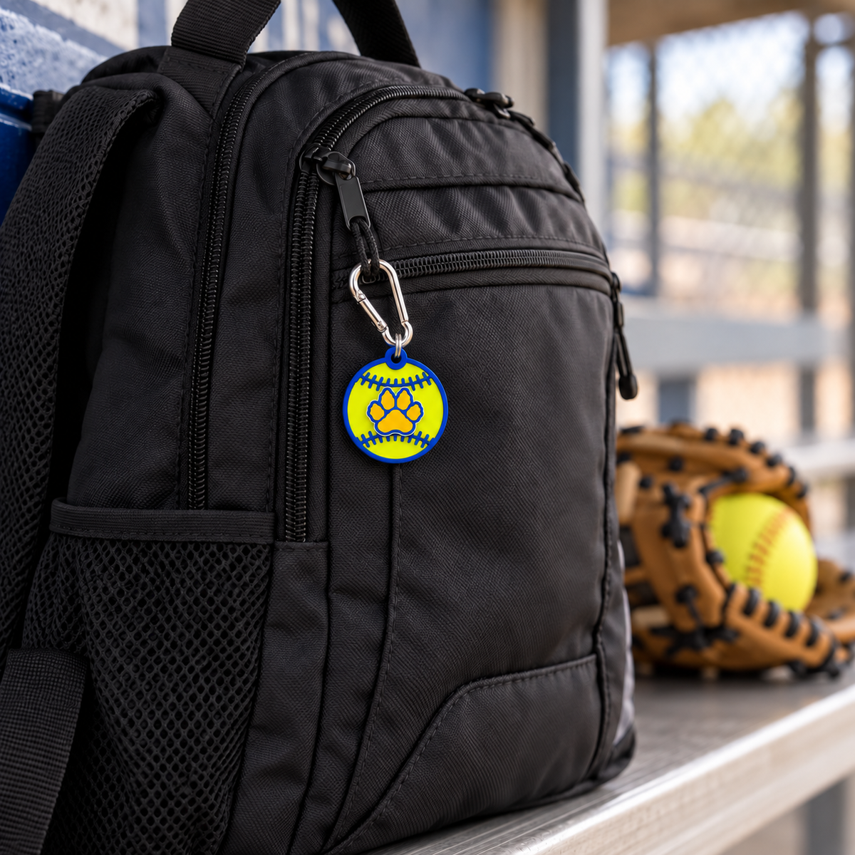 Valley View Softball Bag Tag — lifestyle