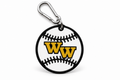 Western Wayne Baseball Bag Tag — white background