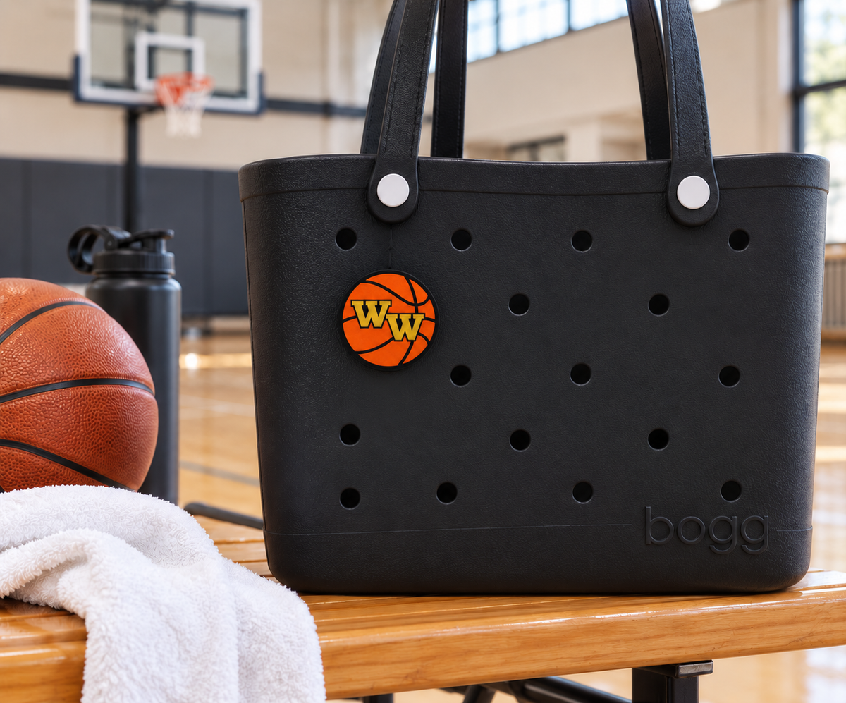 Western Wayne Basketball Bag Charm — lifestyle