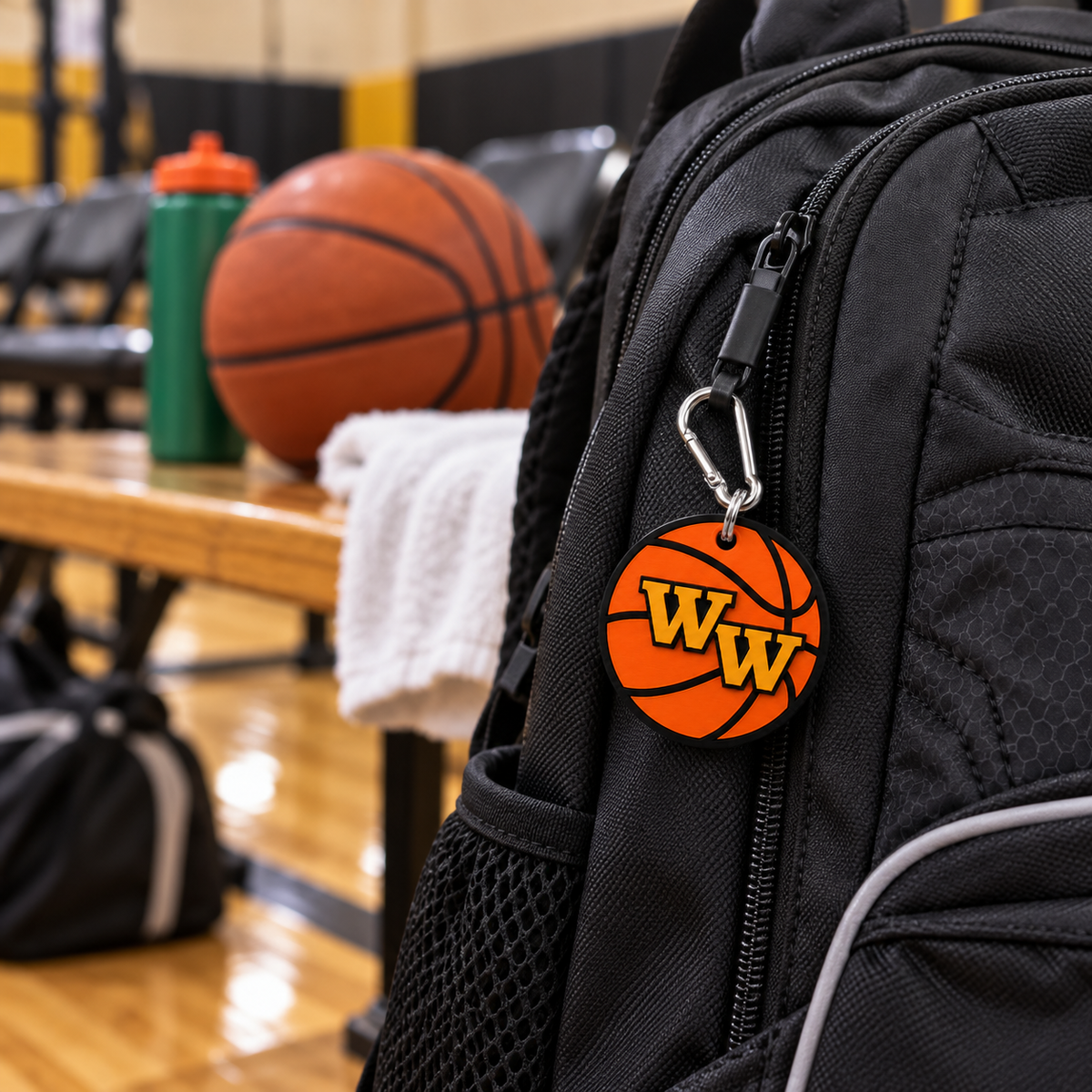 Western Wayne Basketball Bag Tag — lifestyle
