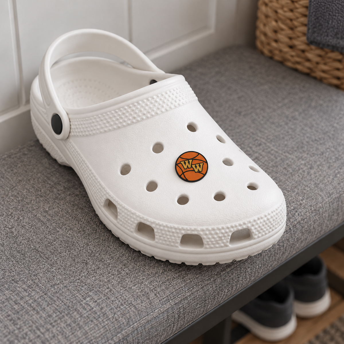 Western Wayne Basketball Shoe Charm — lifestyle
