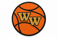 Western Wayne Basketball Shoe Charm — white background