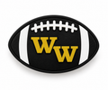 Western Wayne Football Bag Charm — white background