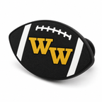 Western Wayne Football Shoe Charm — white background