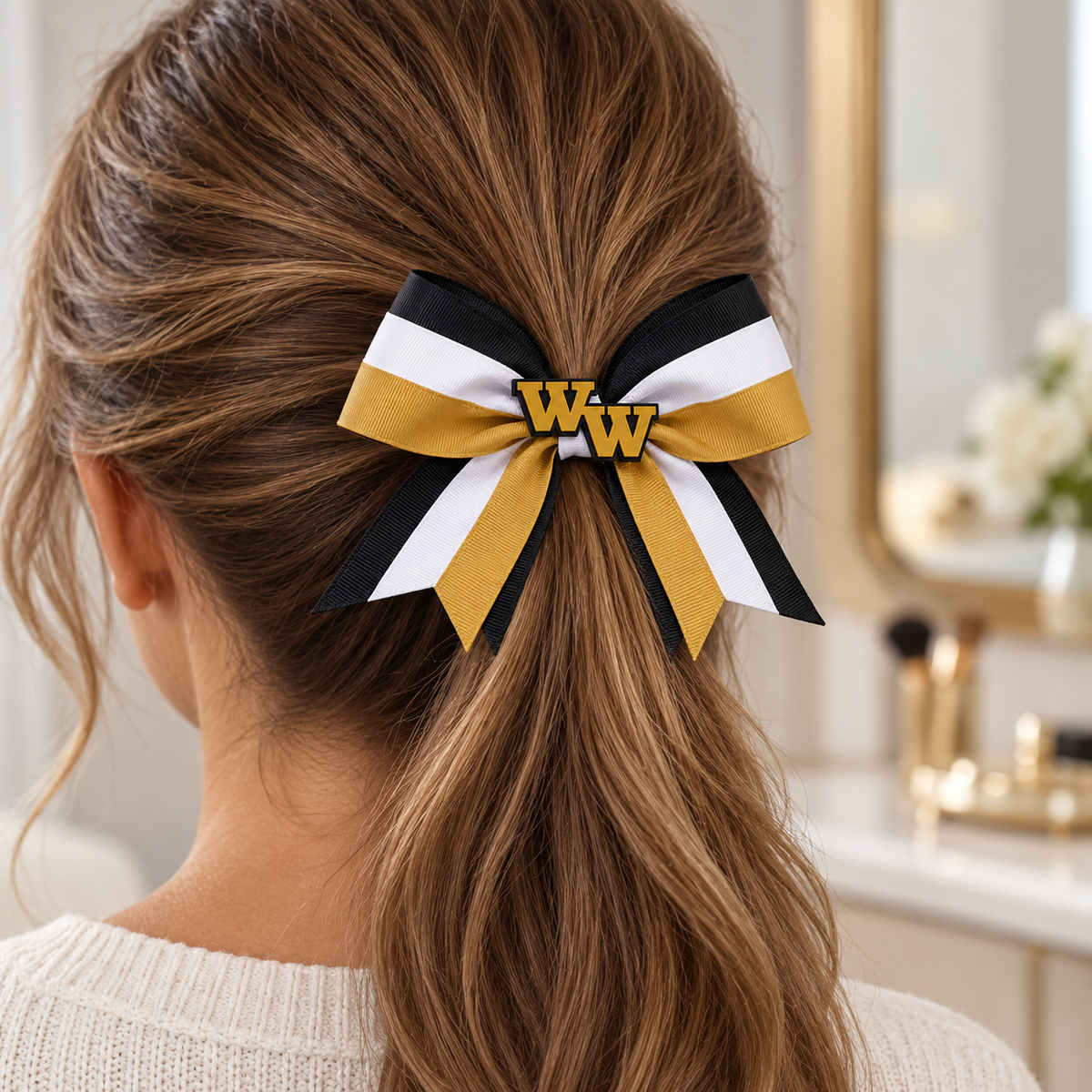 Western Wayne Hair Bow — lifestyle