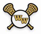 Western Wayne Lacrosse Bag Charm — white background