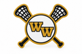 Western Wayne Lacrosse Shoe Charm — white background