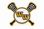 Western Wayne Lacrosse Shoe Charm — white background