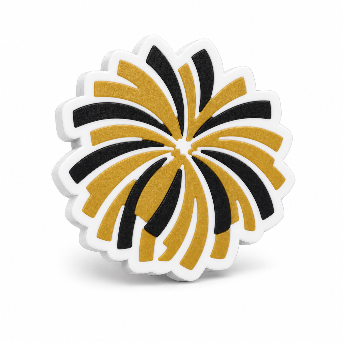 Western Wayne Pom Pom Bag Charm — white background