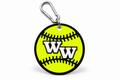 Western Wayne Softball Bag Tag — white background
