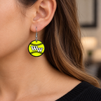 Western Wayne Softball Earrings — lifestyle