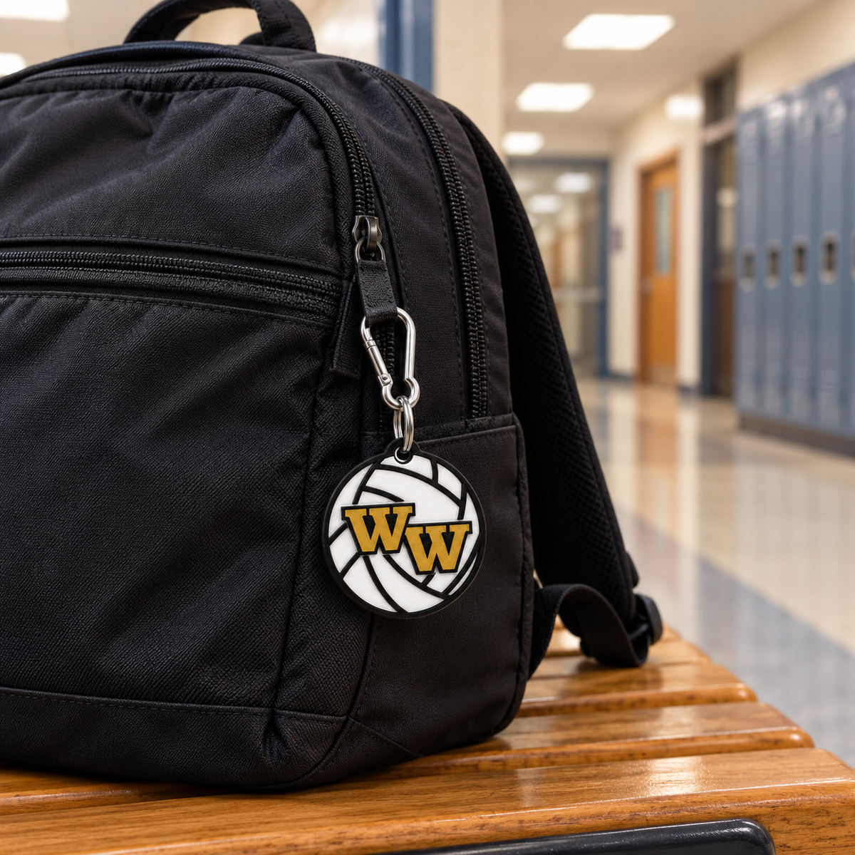 Western Wayne Volleyball Bag Tag — lifestyle